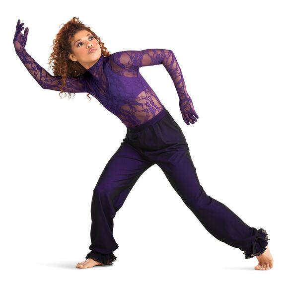 Dance Costume 10th House TD24438 Medium Child Purple Unitard Jazz - Picture 1 of 2